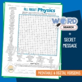 Physical Science Physics Word Search Vocabulary Activity W