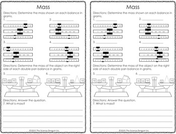 Physical Science Printables by The Science Penguin | TpT