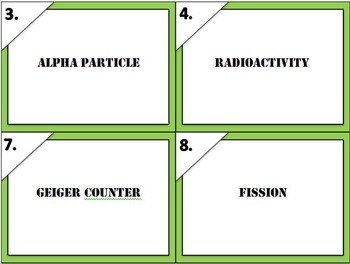 Preview of Physical Science Radioactivity Task Cards (Fully Editable with Key)