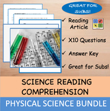 Physical Science - Reading Comprehension Articles & Questi