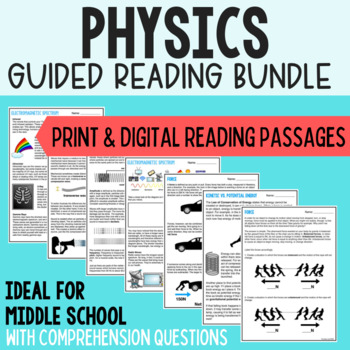 Preview of Physical Science Reading Comprehension Bundle