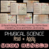 Physical Science Read and Apply Interactive Notebook MEGA BUNDLE