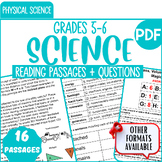 Physical Science Reading Comprehension Passages and Questi
