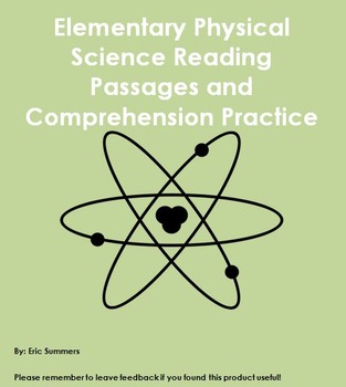 Preview of Physical Science Reading Passages with Comprehension Practice