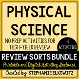 Physical Science Review Activities | Printable & Digital