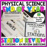 Physical Science Review Stations - End of Course Test Prep