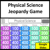 Physical Science Review and NGSS Test Prep Jeopardy Style 