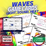 Sound, Light, Heat Waves Game Cards, Physical Science Voca