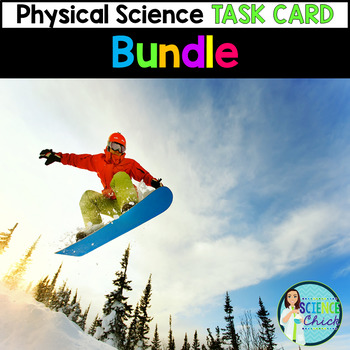 Preview of Physical Science Task Cards - Growing Bundle