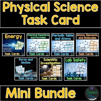 Preview of Physical Science Task Cards Bundle