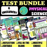 Physical Science Exams Assessments Test Reviews Editable D