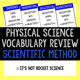 Physical Science Vocabulary Review Game - Scientific Method