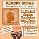 Physical Science Vocabulary Word Songs for Third to Fifth Grades