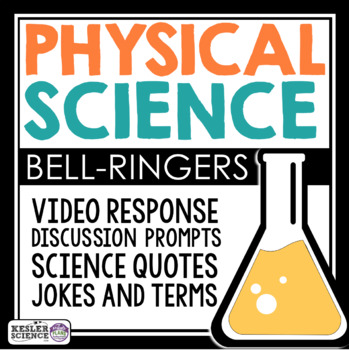 Preview of Physical Science Warm Ups and Bell Ringers - Full Year Resource