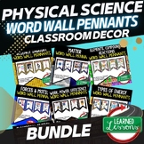 Physical Science Word Wall Pennants (Physical Science Word