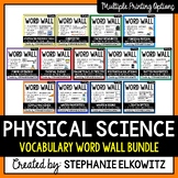 Physical Science Word Wall | Science Vocabulary