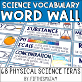 Physical Science Word Wall | Vocabulary Cards
