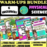 Physical Science Warm-Ups Year Bundle | Printable Activiti