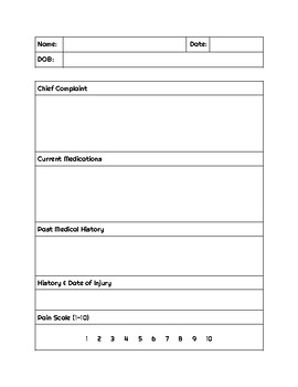 Preview of Physical Therapy Intake Form