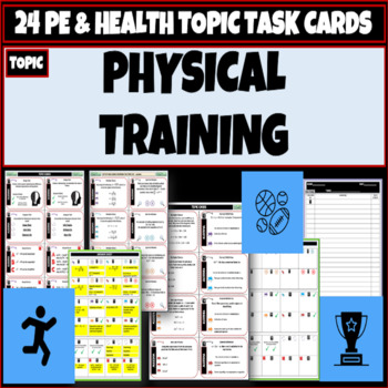 Preview of Physical Training PE Task Cards