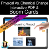 Physical Vs.Chemical Change PDF | Digital Boom Cards™ | Di