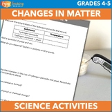 Physical and Chemical Change Labs & Experiments for 4th & 