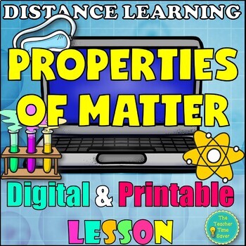Preview of Physical and Chemical Change Notes Slides and Activity Digital Matter Lesson