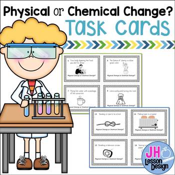 Preview of Matter - Physical and Chemical Change Task Cards