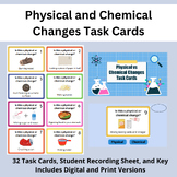 Physical and Chemical Change Task Cards Activity | Digital