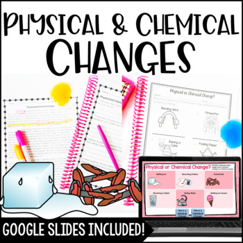 Preview of Physical and Chemical Changes | Printable and Digital Science Activities