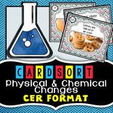 Physical and Chemical Changes - Card Sort - CER Format