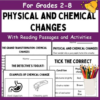 Preview of Physical and Chemical Changes | Color by Number | Sort Cards
