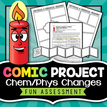 Preview of Physical and Chemical Changes Project - Comic Activity - Fun Assessment