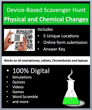 Preview of Physical and Chemical Changes – Device-Based Scavenger Hunt Activity