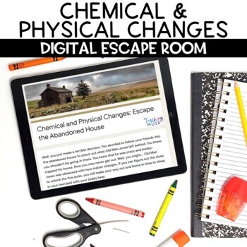 Preview of Physical and Chemical Changes Digital Escape Room