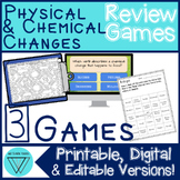 Physical and Chemical Changes Games: MS-PS1-2 No-Prep Test