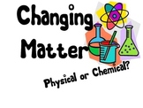 Physical and Chemical Changes Identification Activity
