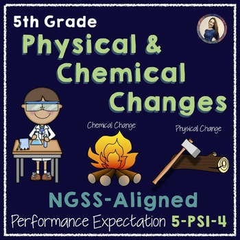 Preview of NGSS Aligned Physical and Chemical Changes Lesson and Card Sort