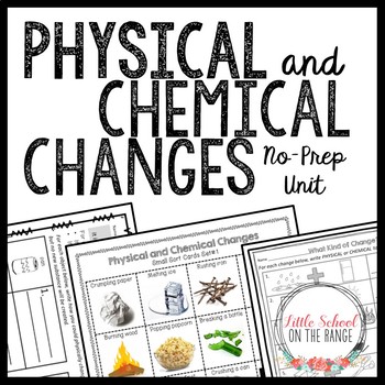Preview of Physical and Chemical Changes No-Prep Unit