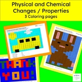 Physical and Chemical Changes / Properties Coloring-  Sub Plans