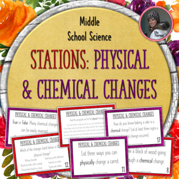 Preview of Physical and Chemical Changes Stations Activity