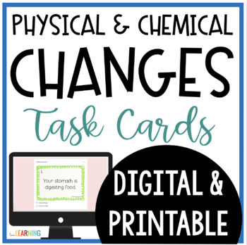 Preview of Physical and Chemical Changes Task Cards