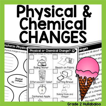 Physical and Chemical Changes Worksheets and Comprehension Questions