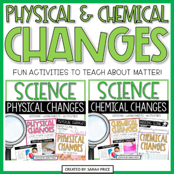 Preview of 2nd & 3rd Grade Science - Physical & Chemical Changes in Matter Activities