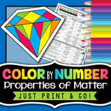 Physical and Chemical Properties of Matter - Color By Number