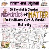 Physical and Chemical Properties of Matter Activity Distan