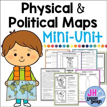 Preview of Physical and Political Maps Mini-Unit