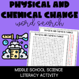 Physical and Chemical Change Word Search