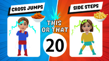 Preview of Fitness Game, Classroom PE, Physical Education, Fitness Kids