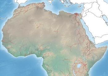 africa physical map deserts